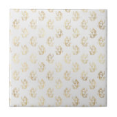 Glam Gold Zeemeermin Wit Tegeltje (Voorkant)