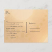 Glam Golden Pineapple Elegant Wedding RSVP Uitnodiging Briefkaart (Achterkant)