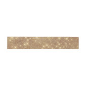 Glam Golden Sparkly Glittery Franse Tulle bruiloft Uitnodigingen Wikkel (Vlak)