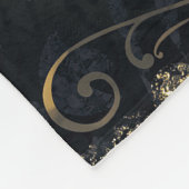 Glam Gothic Filigree Fleece Deken (Hoek)