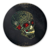 Glam Gothic Filigree Keramische Knop (Voorkant)