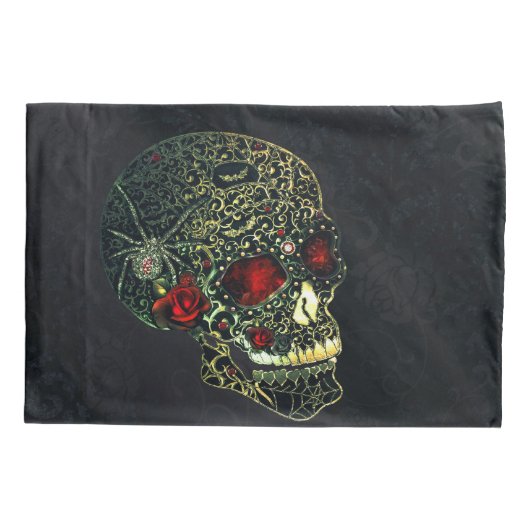 Glam Gothic Filigree Kussensloop (Achterkant)