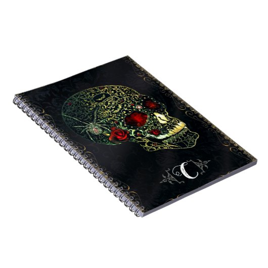 Glam Gothic Filigree Notitieboek (Rechterzijde)