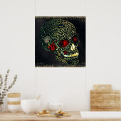 Glam Gothic Filigree Poster (Keuken)