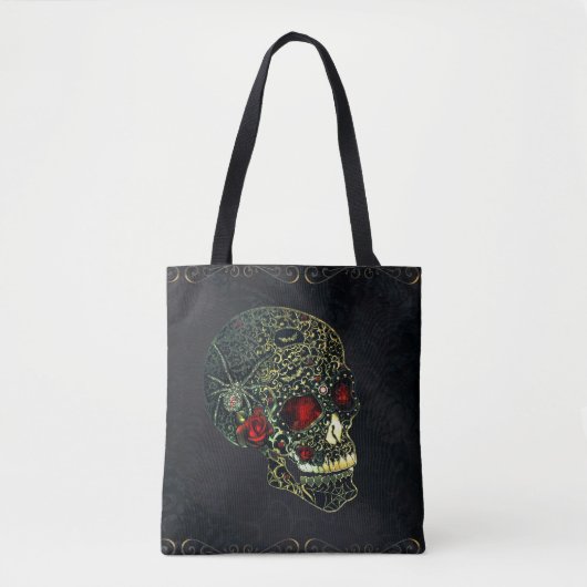 Glam Gothic Filigree Tote Bag (Voorkant)