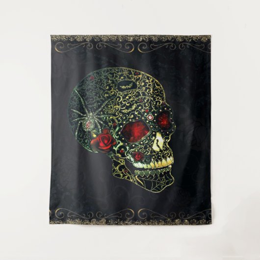 Glam Gothic Filigree Wandkleed (Voorkant)