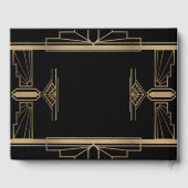 Glam Goud Bruisende 20'er Jaren Great Gatsby 1920  Gastenboek (Achterkant)