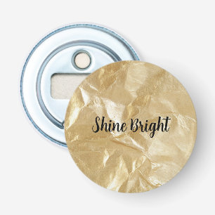 Glam Goud Button Flesopener