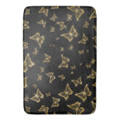 Glam goud- en zwarte vlinders badmat (Voorkant Verticaal)