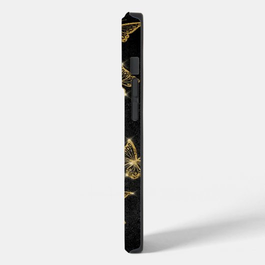 Glam goud- en zwarte vlinders Case-Mate iPhone case (Achterkant / Links)