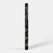 Glam goud- en zwarte vlinders samsung galaxy hoesje (Rechterkant)