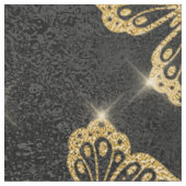 Glam goud- en zwarte vlinders stof (Close Up)
