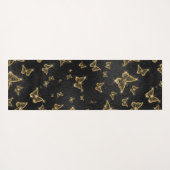 Glam goud- en zwarte vlinders yogamat (Achterkant (horizontaal))