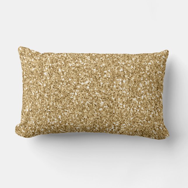 Glam Goud Glanzend Glitter      Kussen (Voorkant)