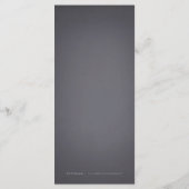 Glam goud glitter deco vintage bruiloft menu (Achterkant)