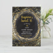 Glam Goud Iriserende Moderne Abstracte Glam Sweet  Kaart (Staand voorkant)