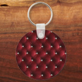 Glam Goud namaak fluweel luxe naam Sleutelhanger (Achterkant)