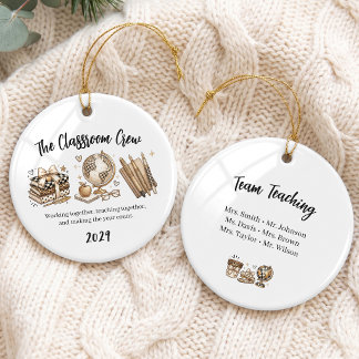 Glam Goud Niveau-Team Groepsornament Keramisch Ornament
