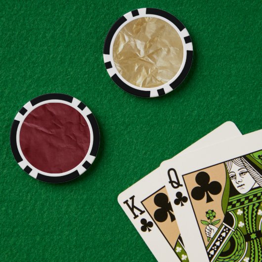 Glam Goud Rood Poker Chips (Pokertafel (Dubbel))