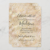 Glam Goud Roze Blush Roze Luipaardprint Kaart (Voorkant / Achterkant)