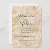 Glam Goud Roze Blush Roze Luipaardprint Kaart (Voorkant)