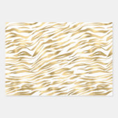 Glam Goud Zwart Dier Prints Inpakpapier Vel (Voorkant 2)