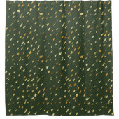 Glam goudbladerbos groen douchergordijn douchegordijn (Voorkant)