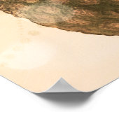 Glam Gouden Ananas Elegante Feestbanner Kunst Poster (Hoek)