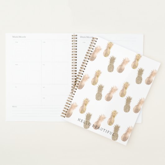 Glam Gouden Ananassen Planner (Display)