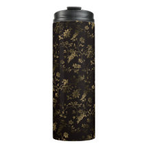 Glam gouden bladeren patroon bruin