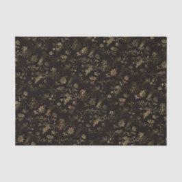 Glam gouden bladeren patroon bruin tissuepapier