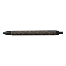 Glam gouden bladeren patroon bruin zwarte inkt pen