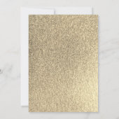 Glam Gouden Gele Sparkle Dress Sweet 16e Verjaarda Kaart (Achterkant)