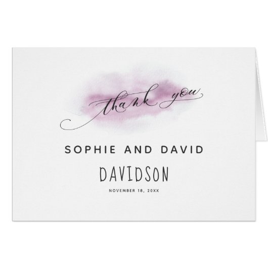 Glam Gouden Glitter Blush Bloemen bedankt (Voorkant Horizontaal)