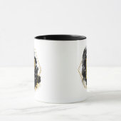 Glam Gouden Glitter P Monogram Mok (Midden)