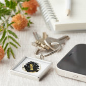 Glam Gouden Glitter X Sleutelhanger (Zijkant)