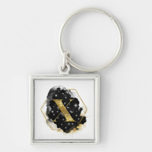 Glam Gouden Glitter X Sleutelhanger