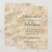 Glam Gouden Roze Blush Roze Luipaardprint Kaart (Voorkant / Achterkant)