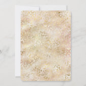 Glam Gouden Roze Blush Roze Luipaardprint Kaart (Achterkant)