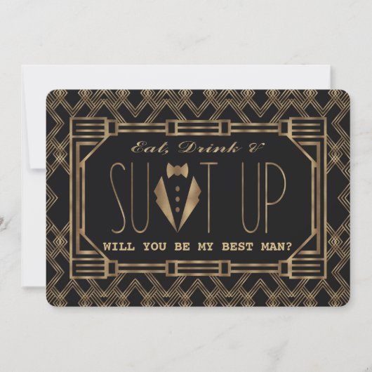 Glam Great WILT U MIJN BESTE MAN ZIJN Kaart (Voorkant)