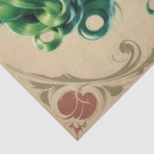  Glam Green Emerald Pin Up Decoupage Tissuepapier (Detail)
