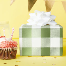 Glam Green White Buffalo Play Cadeaupapier