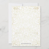 Glam Greenery Bridal Shower-uitnodigingen Kaart (Achterkant)