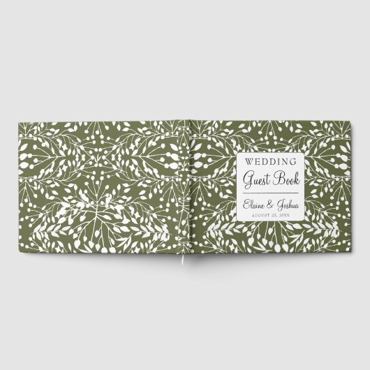 Glam GreenGenery bruiloft Gastenboek (Volledig)