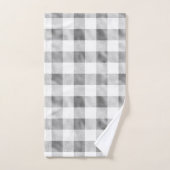Glam Grijze witte buffelplaat Bad Handdoek (Handdoek)