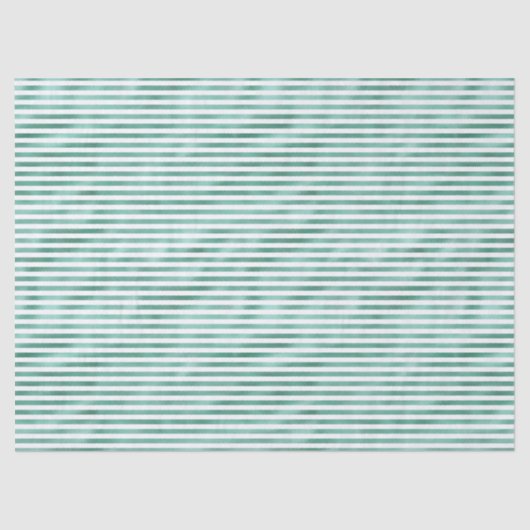 Glam Groen Witte Strepen Tissuepapier (Voorkant)