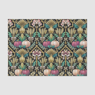 Glam Groene Herfst Oogst Art Deco Tissuepapier