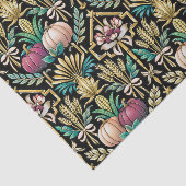 Glam Groene Herfst Oogst Art Deco Tissuepapier (Detail)