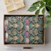 Glam Groene Herfst Oogst Art Deco Tissuepapier (Geschenk)