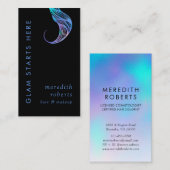 Glam Hair en Make-up Iridescent Opal Hair Curl Visitekaartje (Voorkant / Achterkant)